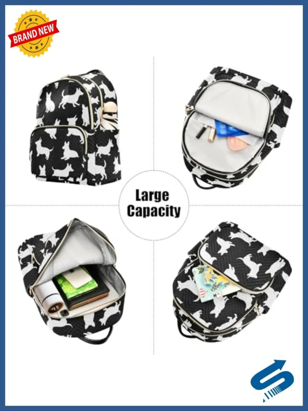 Women's Anti-theft Travel Backpack Purse Medium Daypack with Adjustable Straps